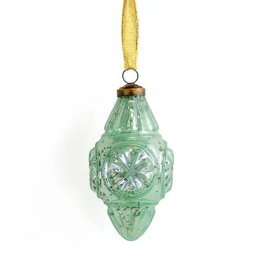 Faenza Glass Ornament Mint