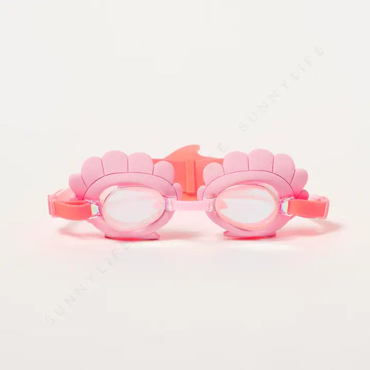 The Mermaid Mini Swim Goggles Neon Strawberry