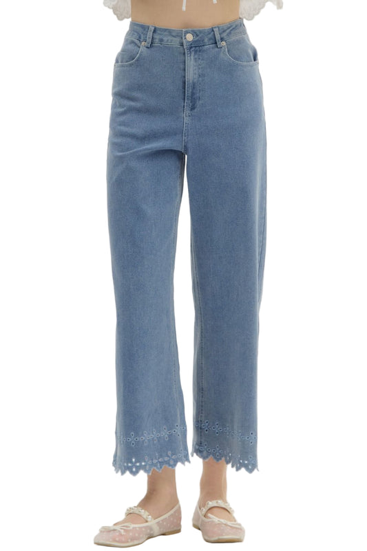 The Daisy Hem Denim Pants