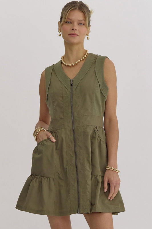 The Olivia Dress in Olive