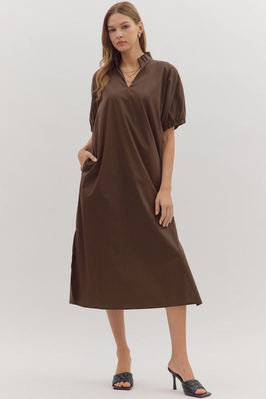 The Camden Midi-Brown