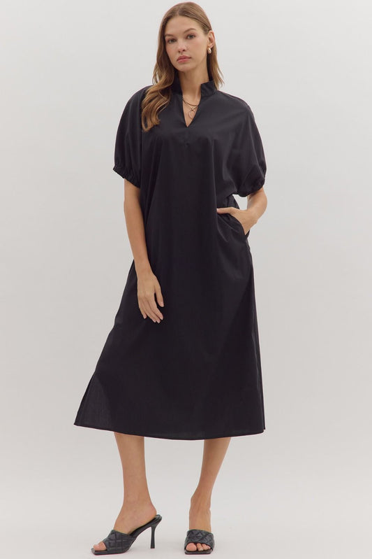 The Camden Midi-Black