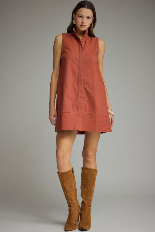 The Sundown Dress in Rust