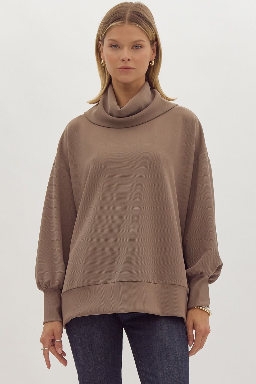 The Tegan Top in Mocha