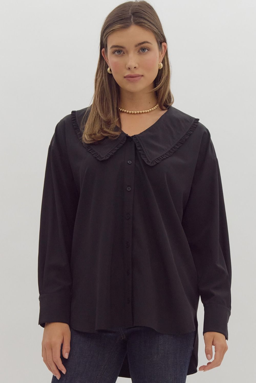 The Charlie Blouse in Black