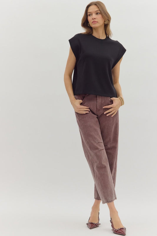 The Modern Basic Top in Black