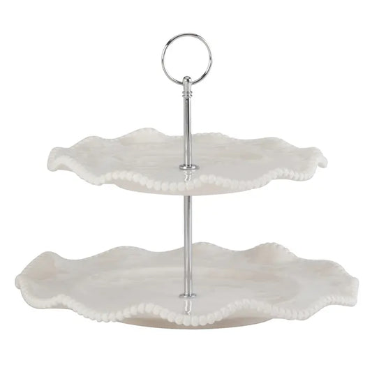 Perlette Cream - 2 Tier Server