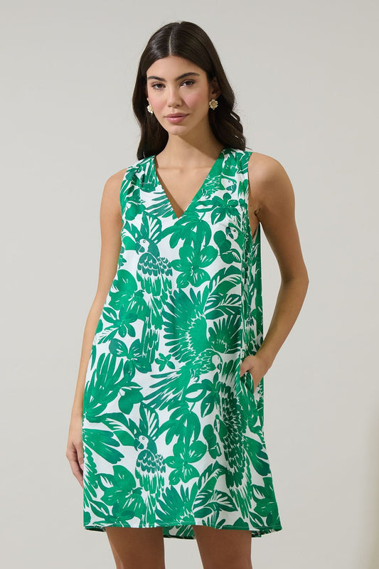 Masey Floral Lerry Shift Mini Dress