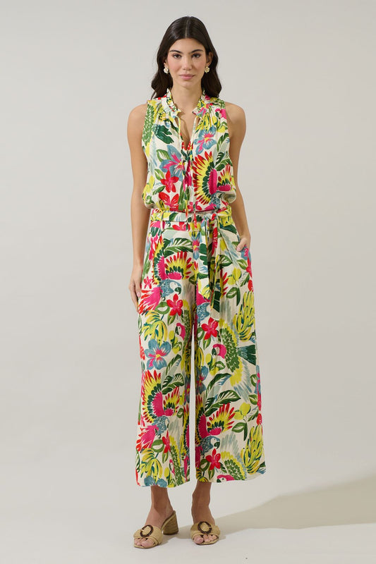 Wissa Tropical Sleeveless Blouse